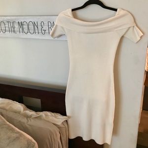 GUESS Off Shoulder Sweater Dress